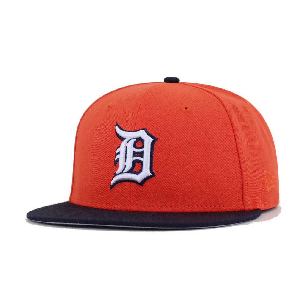 Detroit Tigers Orange Navy 1972 REVERSE New Era 59Fifty Fitted