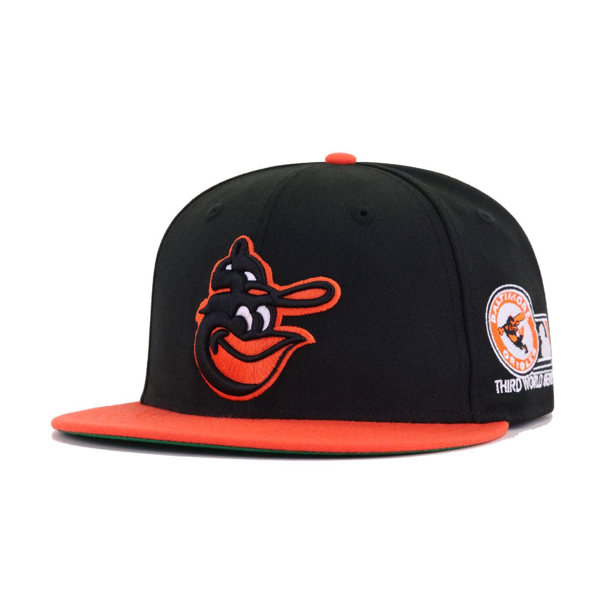 Baltimore Orioles Black Orange 1970 World Series Cooperstown Green Bottom New Era 59Fifty Fitted