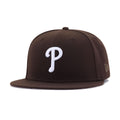 Philadelphia Phillies Burnt Wood POOP 100th Anniversary New Era 59Fifty Fitted