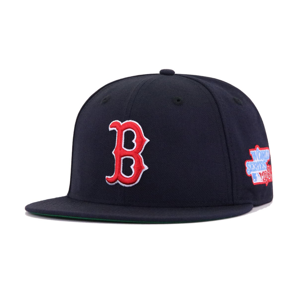 Boston Red Sox Navy 1986 World Series Cooperstown Green Bottom New Era 59Fifty Fitted