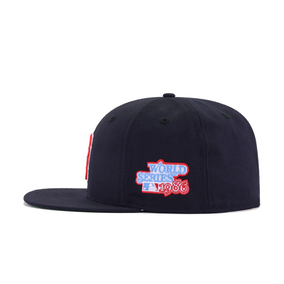 Boston Red Sox Navy 1986 World Series Cooperstown Green Bottom New Era 59Fifty Fitted