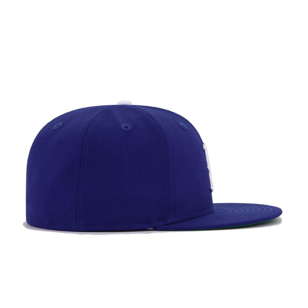 Brooklyn Dodgers Dark Royal Blue 1955 World Series Cooperstown Green Bottom New Era 59Fifty Fitted