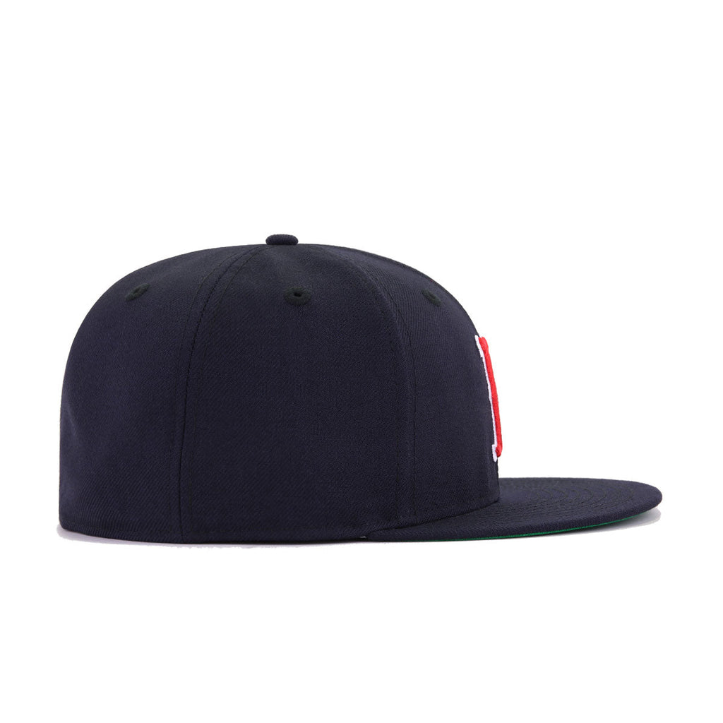 Boston Red Sox Navy 1986 World Series Cooperstown Green Bottom New Era 59Fifty Fitted