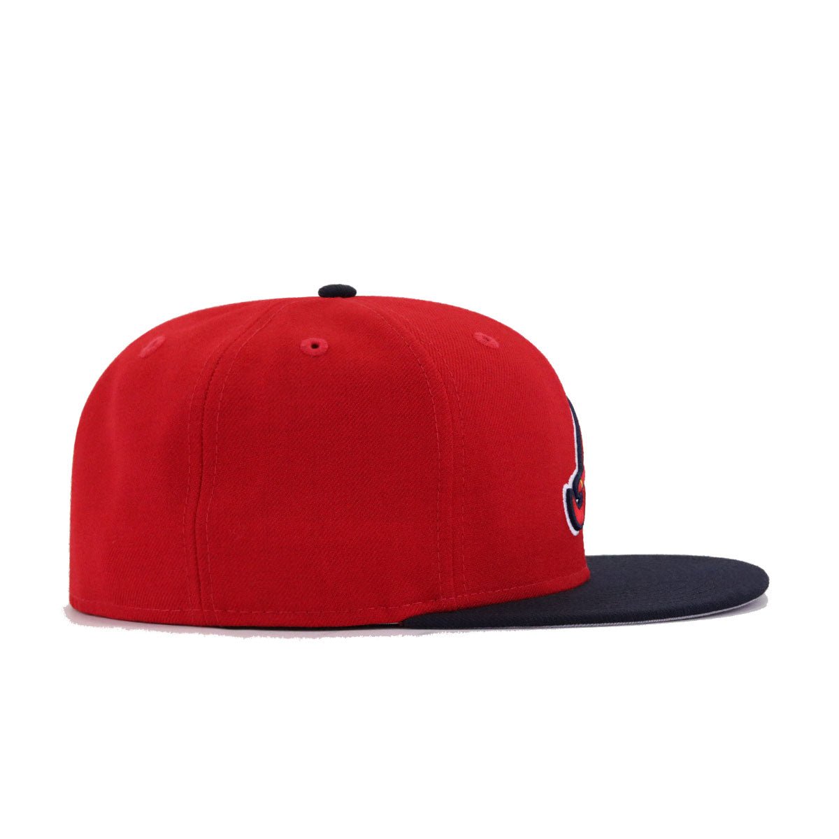 Atlanta Braves Scarlet Navy Tomahawk New Era 59Fifty Fitted