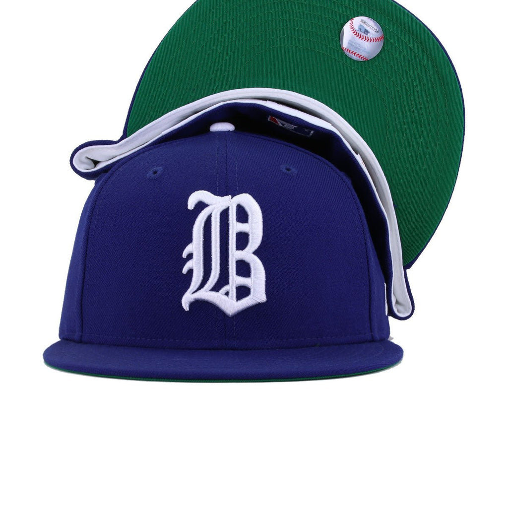 Brooklyn Dodgers Dark Royal Blue 1899 Superbas Green Bottom New Era 59Fifty Fitted