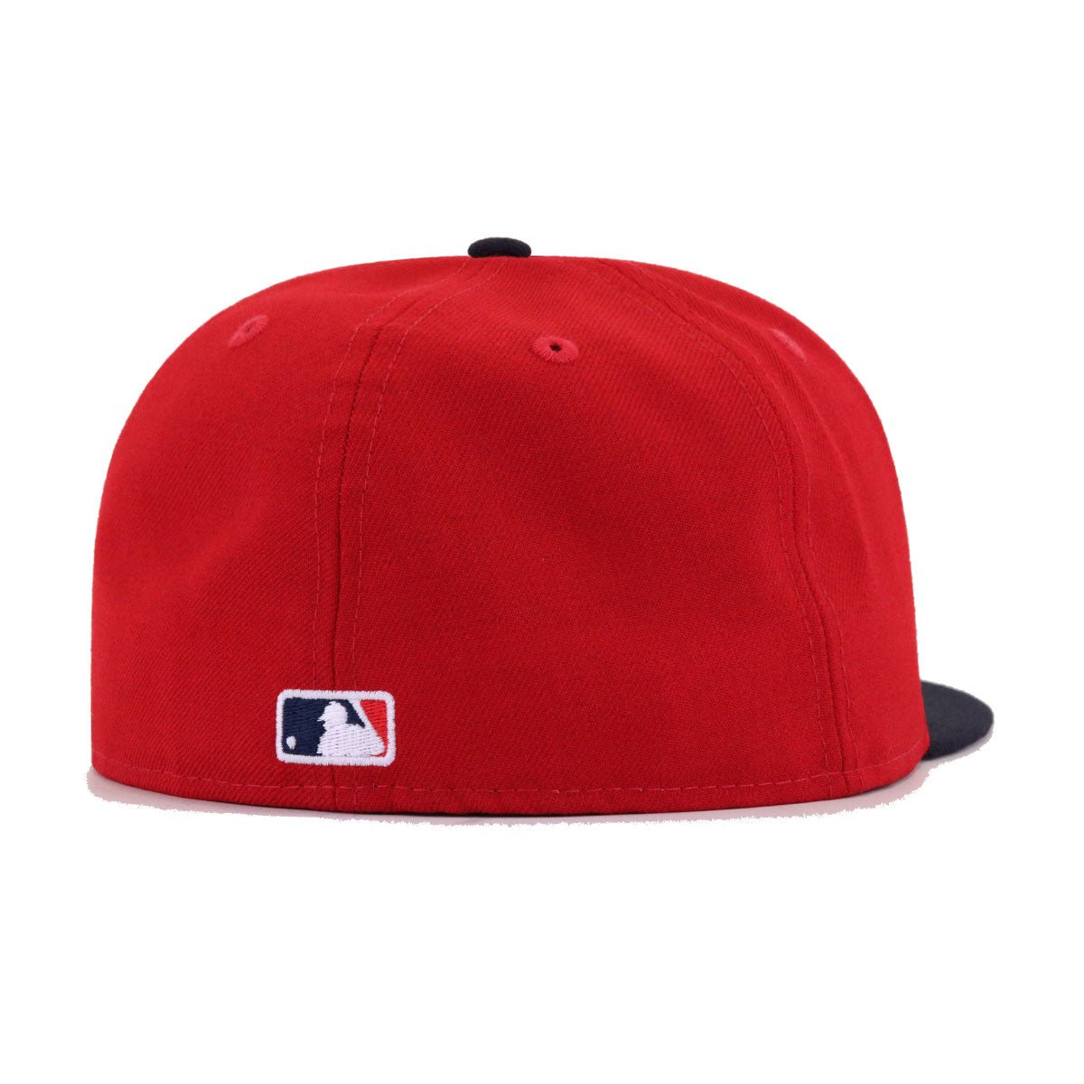 Atlanta Braves Scarlet Navy Tomahawk New Era 59Fifty Fitted