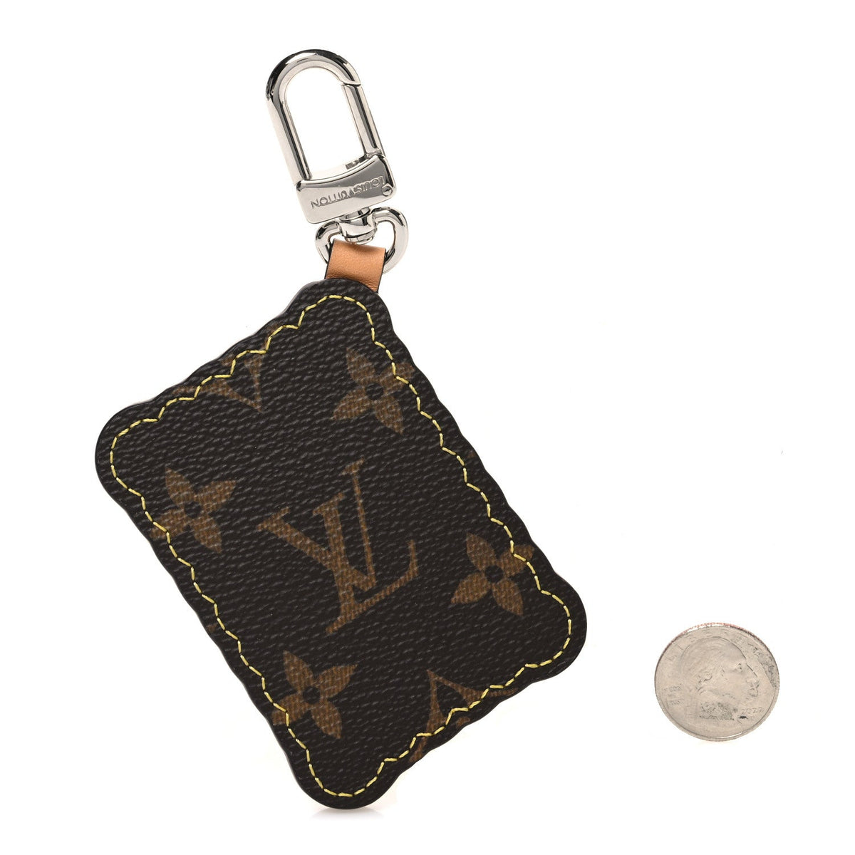 Monogram Biscuit Key Holder Bag Charm