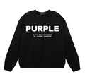 Purple Men's Long-Sleeve T-shirt Sweatshirt 1142