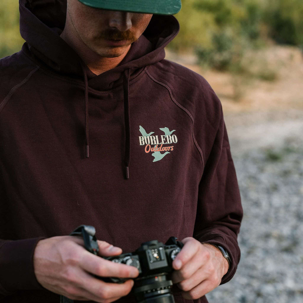 Fleece Hoodie - Field Companion - Maroon