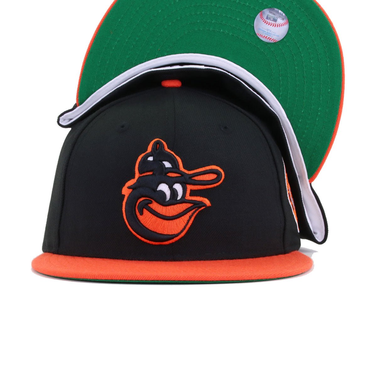 Baltimore Orioles Black Orange 1966 World Series Cooperstown Green Bottom New Era 59Fifty Fitted