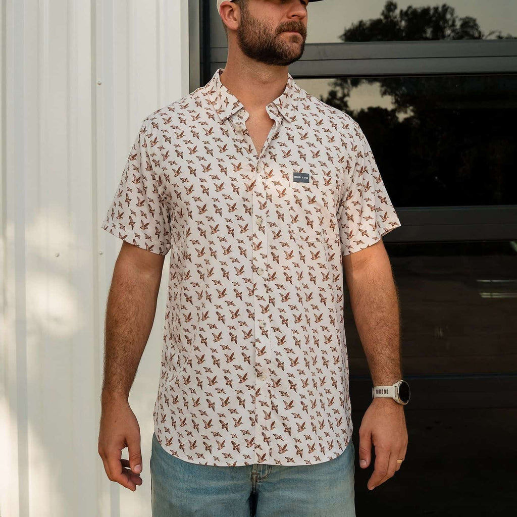 Performance Button Up - Mallards Flying In