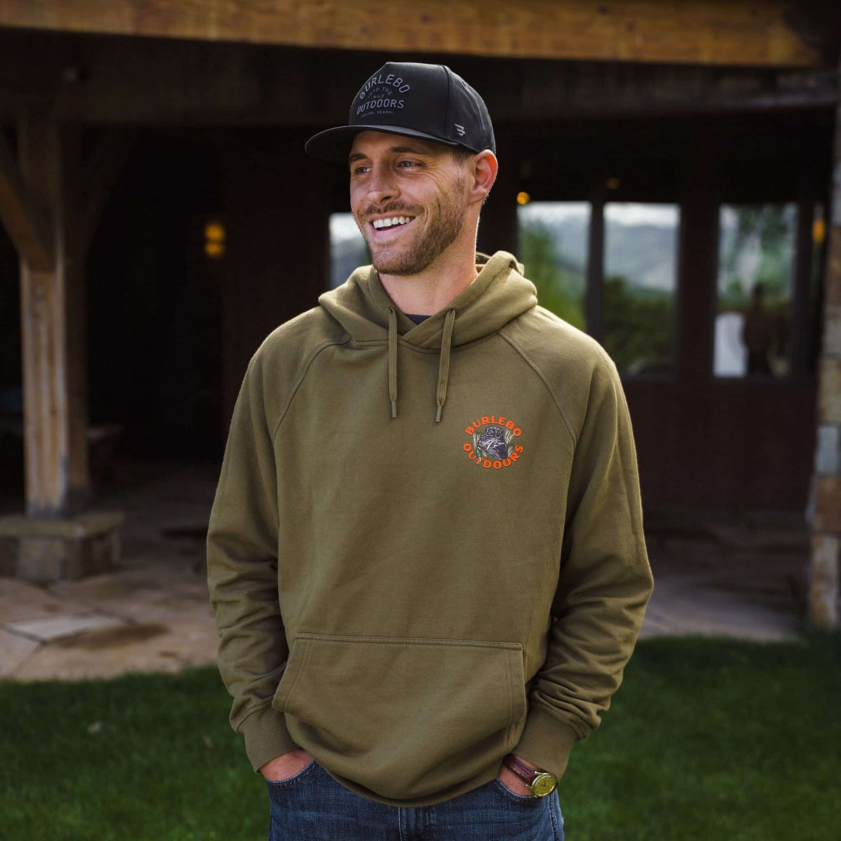 Fleece Hoodie - Duck Down - Hunter Green