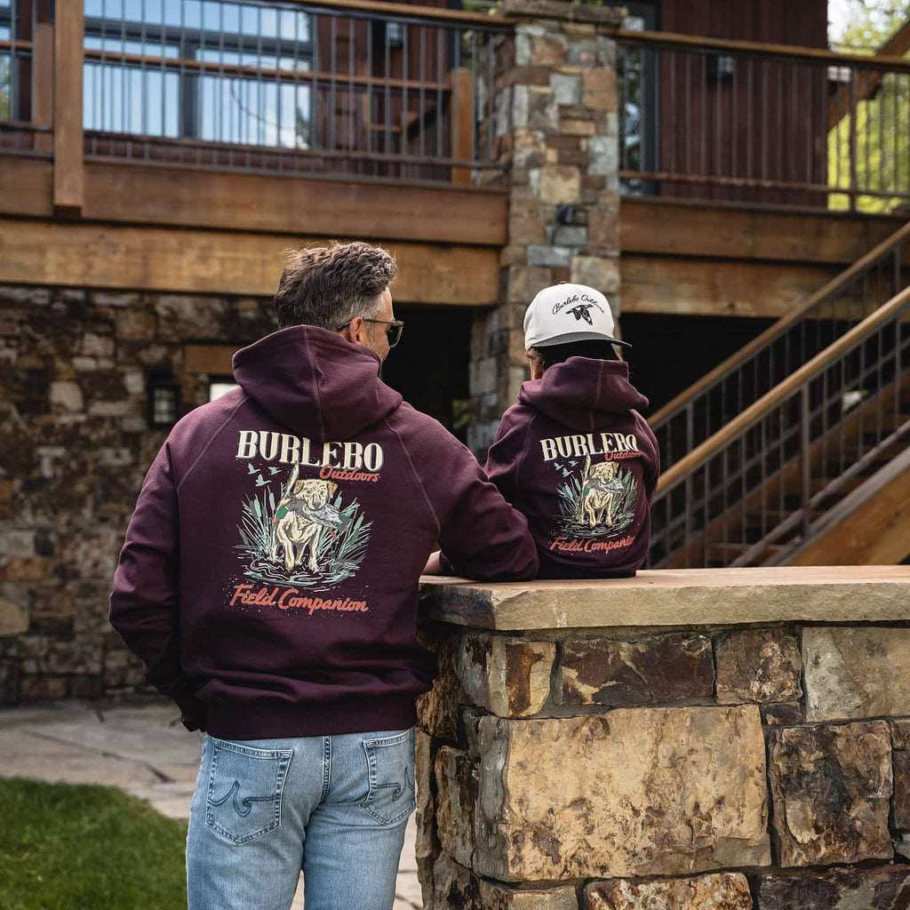 Youth Fleece Hoodie - Field Companion - Maroon
