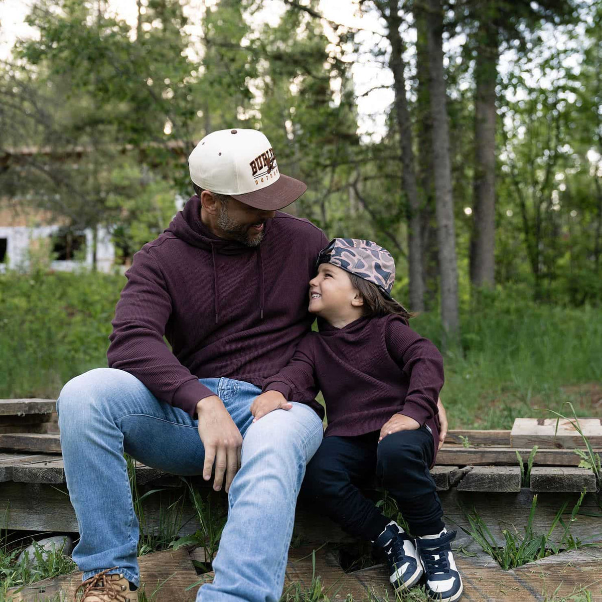 Thermal Hoodie - Maroon