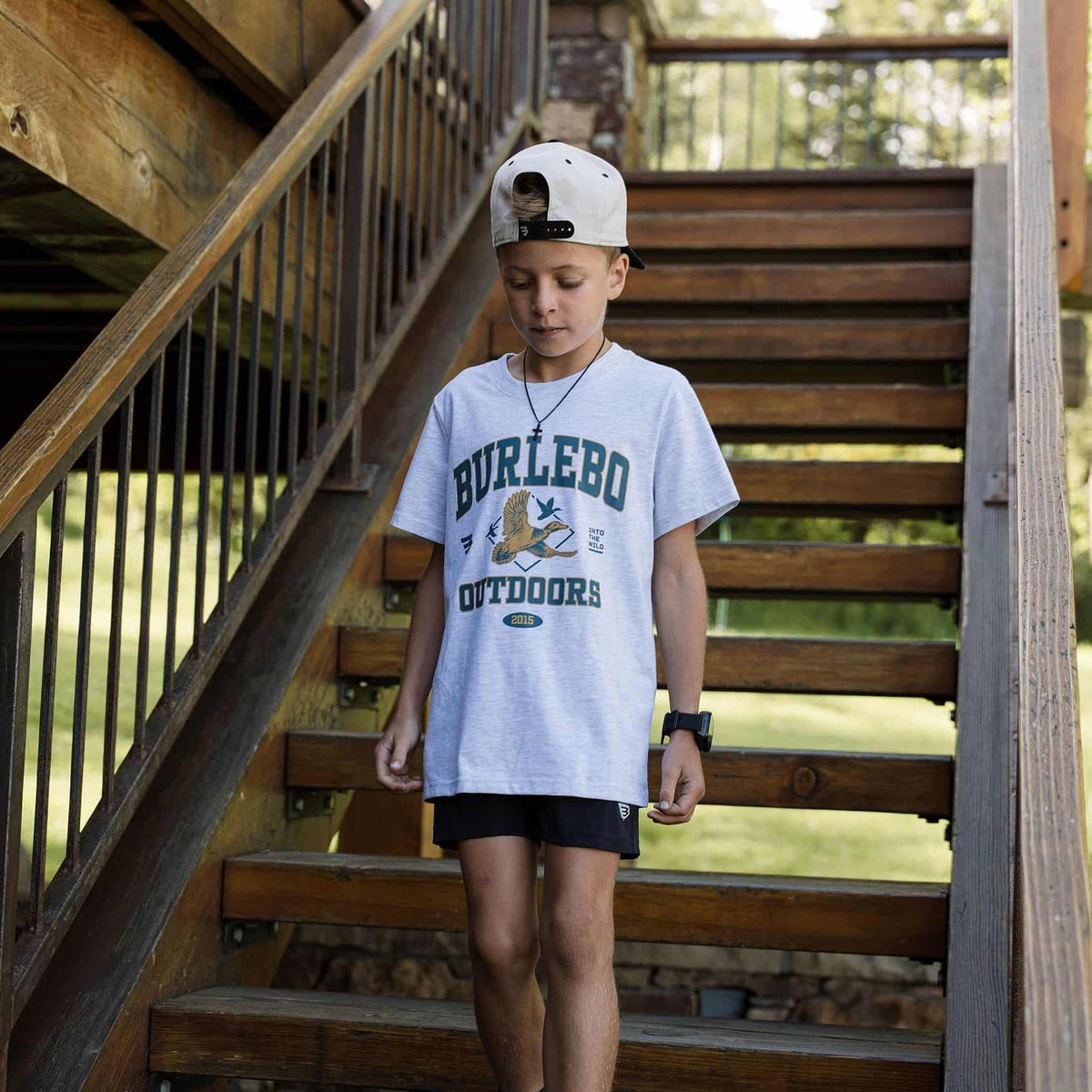 Youth Short Sleeve Tee - Fly Wild - Ash Grey