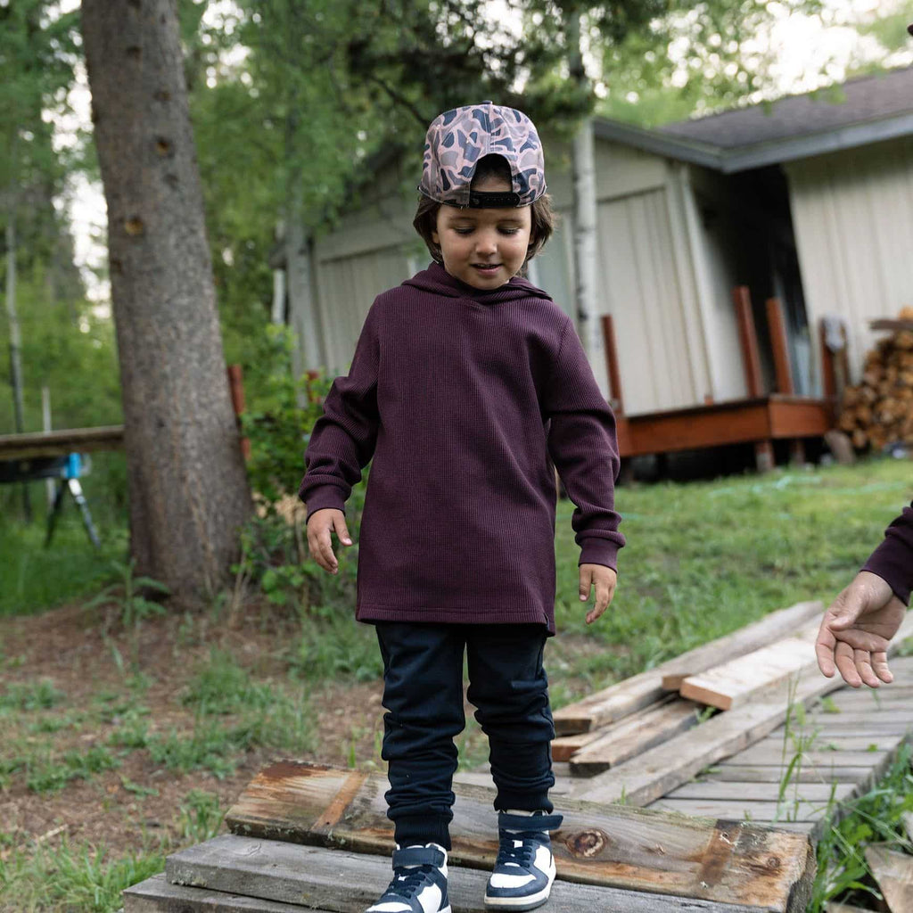 Youth Thermal Hoodie - Maroon