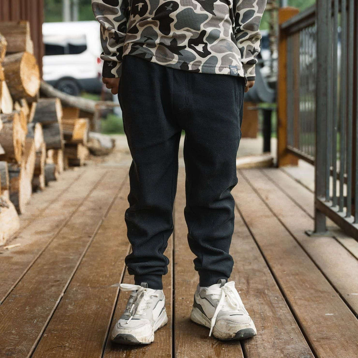 Youth Thermal Jogger - Black