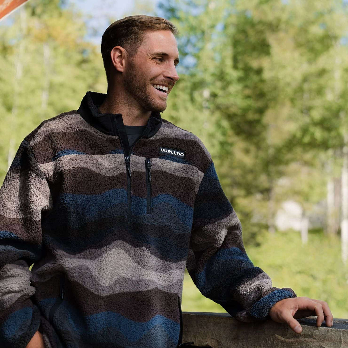 Mountain Fleece - Quarter Zip - Wave on Wave