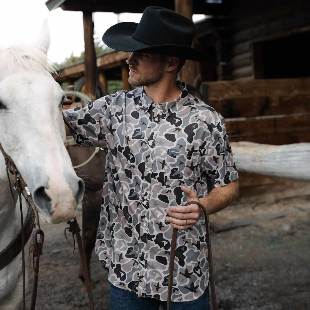 Performance Button Up - Mallard Mayhem Camo