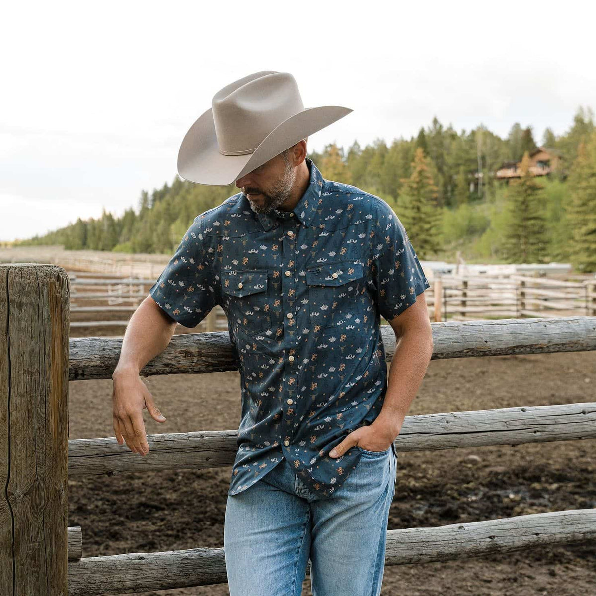 Performance Western Shirt - Desert Night