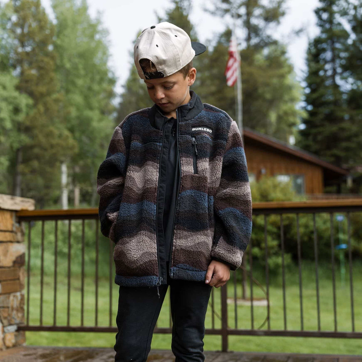 Youth Mountain Fleece - Full Zip Jacket - Wave on Wave