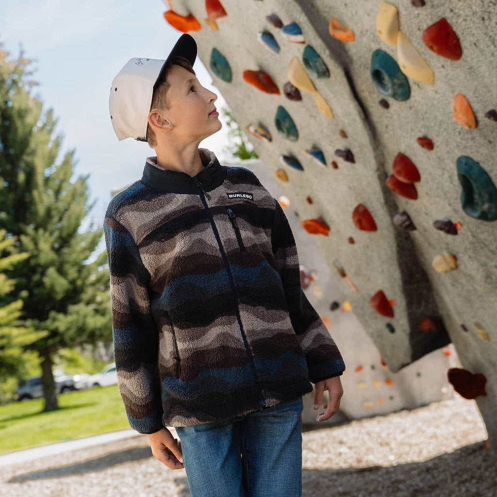 Youth Mountain Fleece - Full Zip Jacket - Wave on Wave
