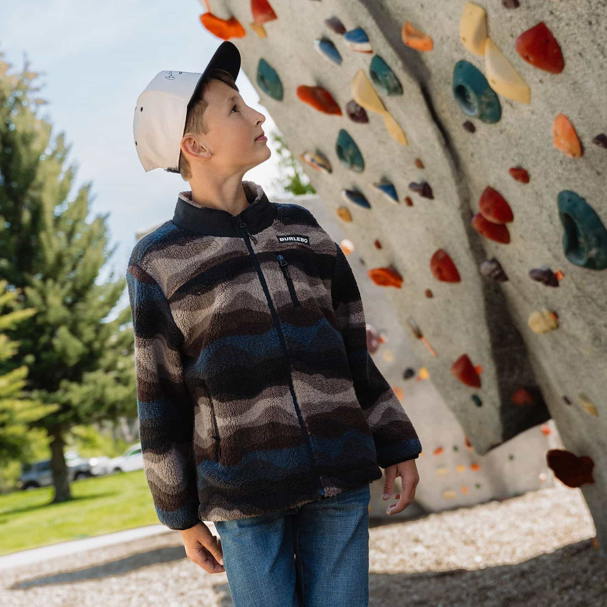 Youth Mountain Fleece - Full Zip Jacket - Wave on Wave