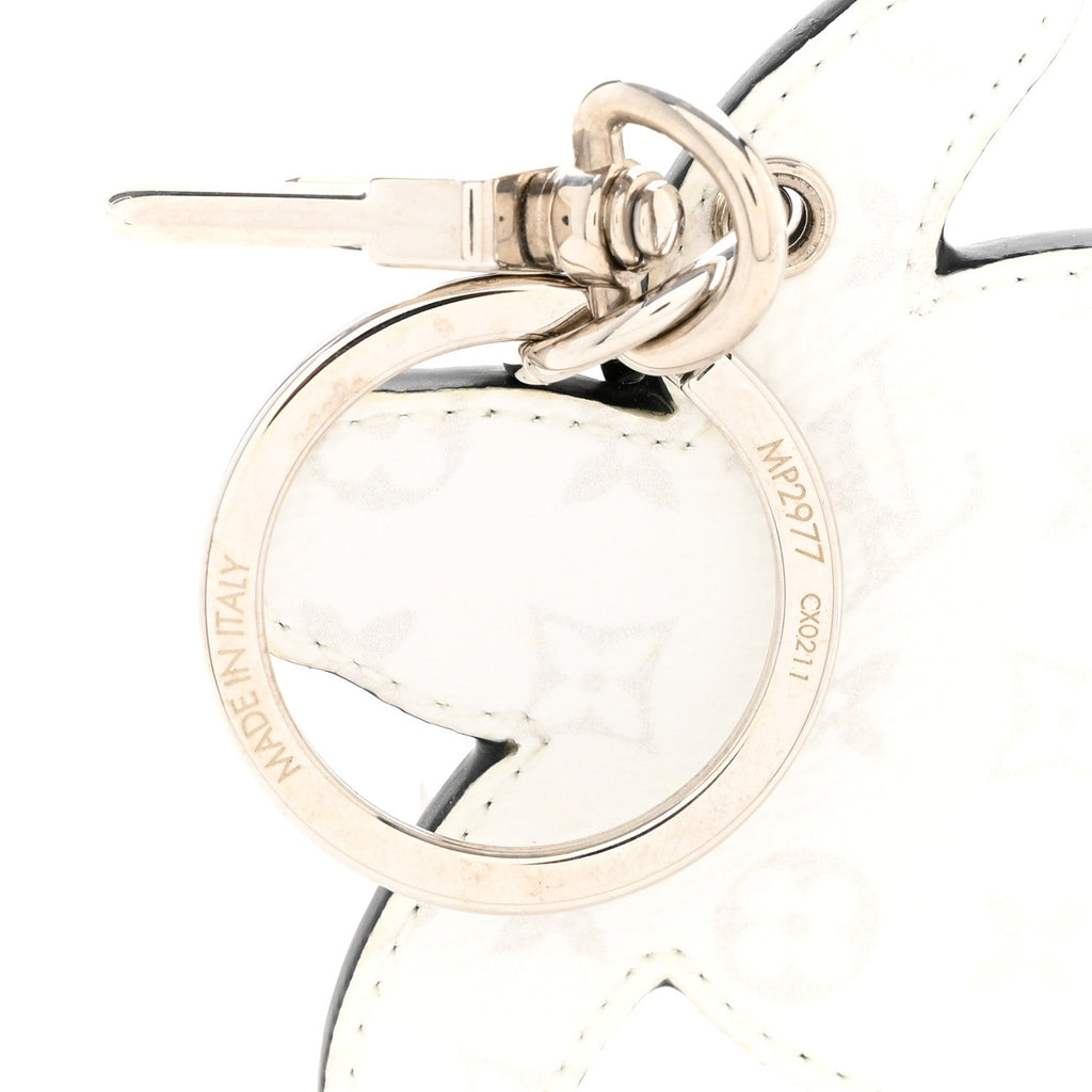 Monogram Turtle Bag Charm Key Holder Green