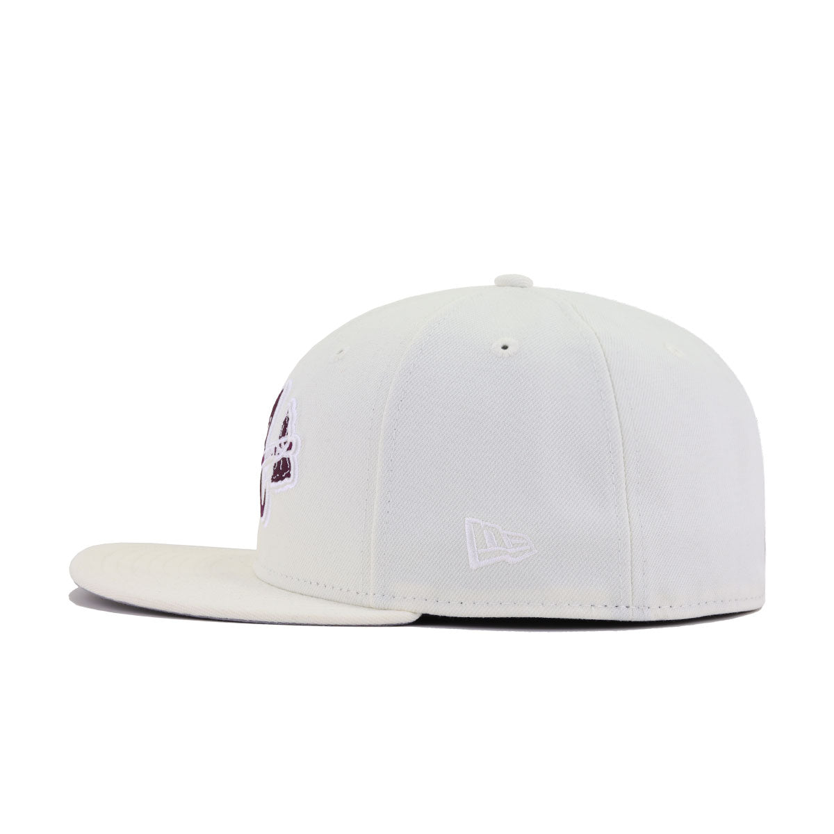 Atlanta Braves Chrome Intense Maroon New Era 59Fifty Fitted