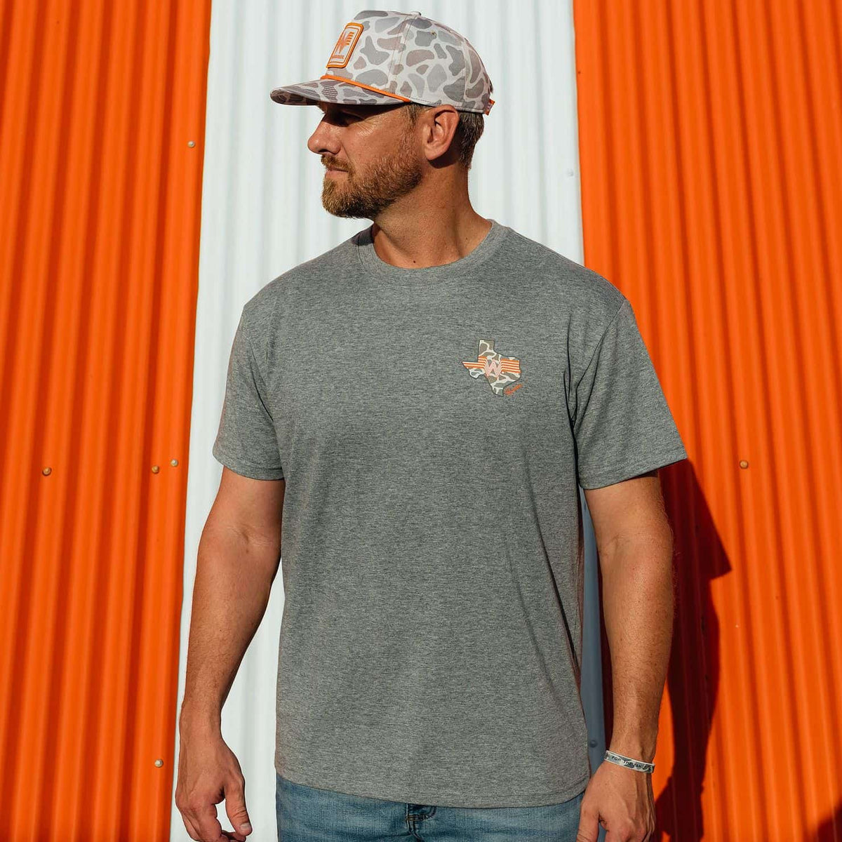 Short Sleeve Tee - WHATA Texas - Dark Heather Grey