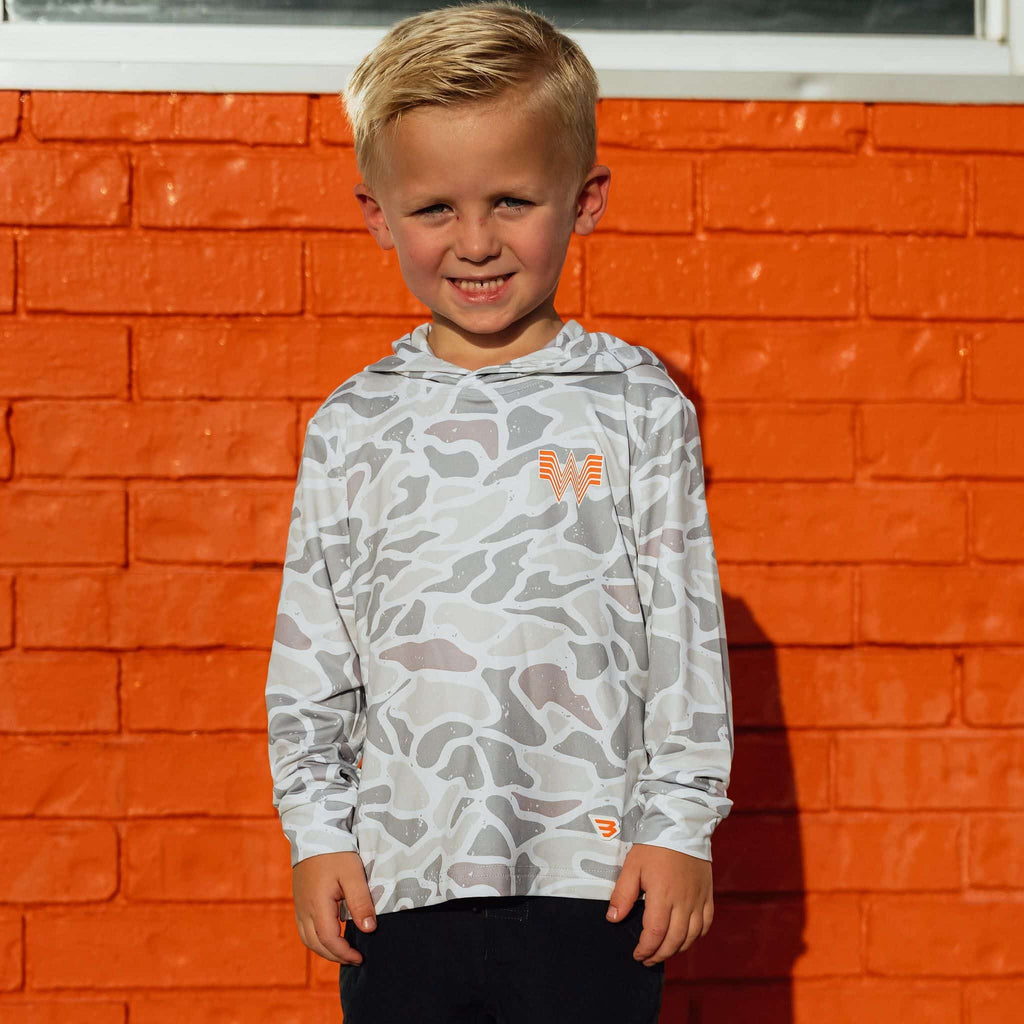 Youth Performance Hoodie - WHATA - White Camo