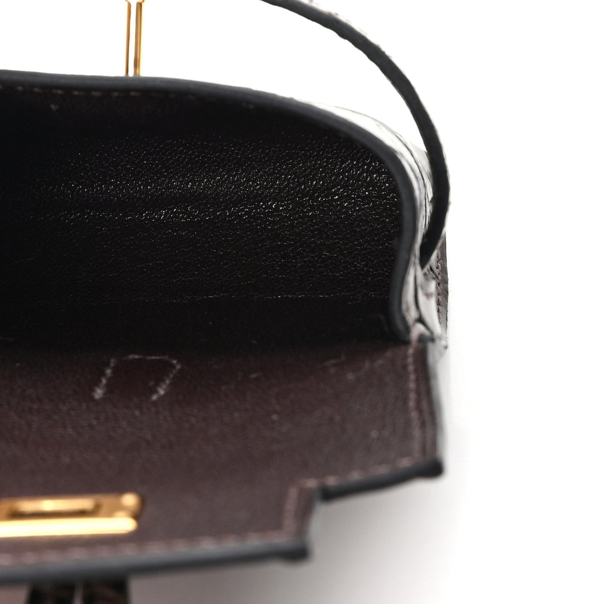 Matte Alligator Festival Kelly Bag Charm Ebene
