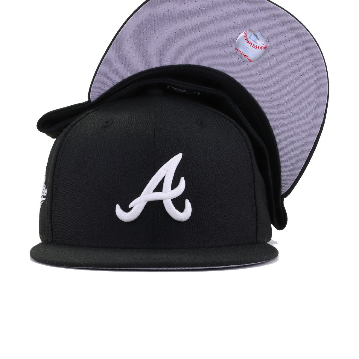 Atlanta Braves Black Glow in the Dark 1995 World Series New Era 59Fifty Fitted