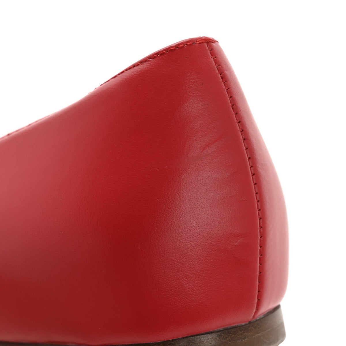 Nappa Vlogo Flats 38.5 Rouge Pur