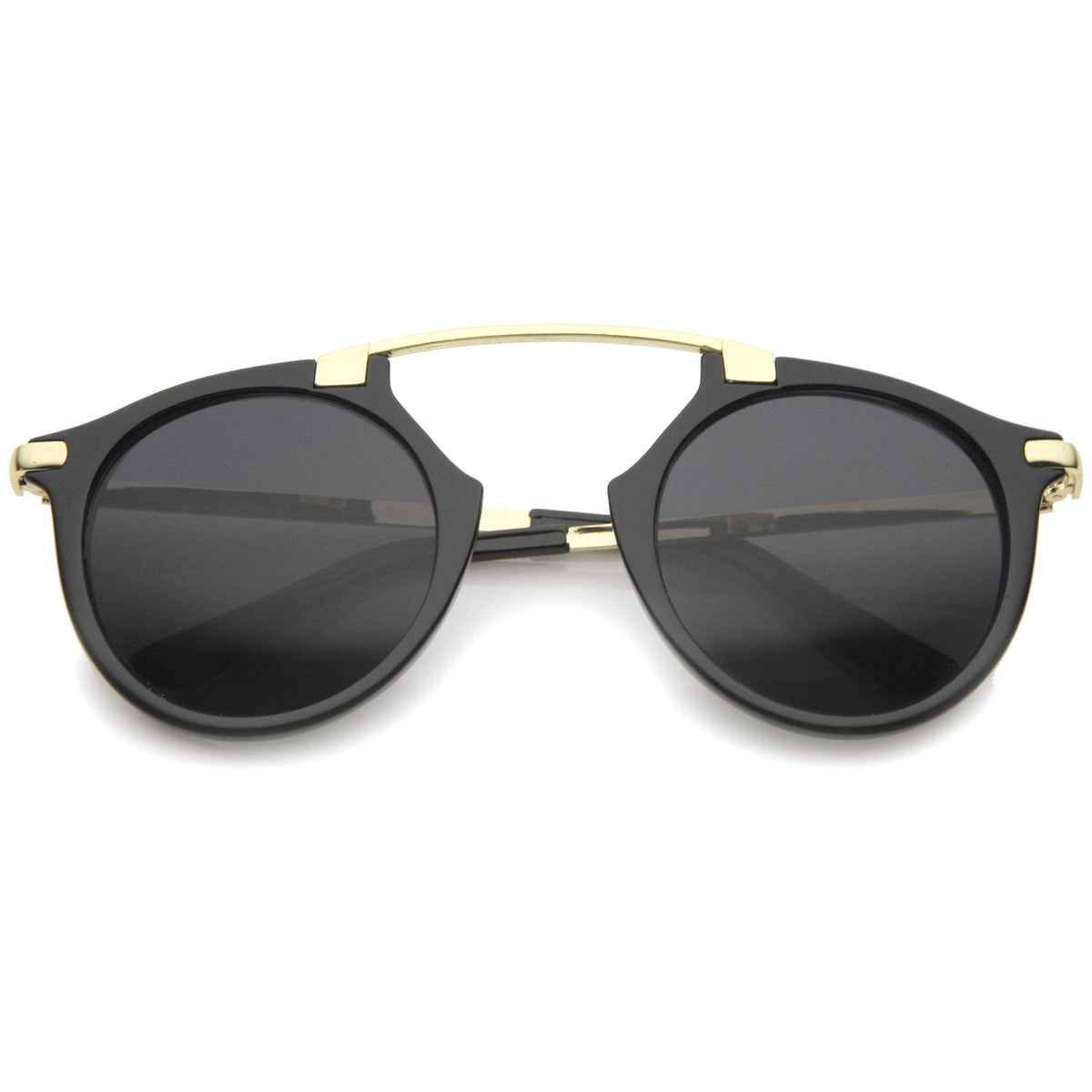 Arched Marble Pattern P3 Mirrored Lens Round Sunglasses A218
