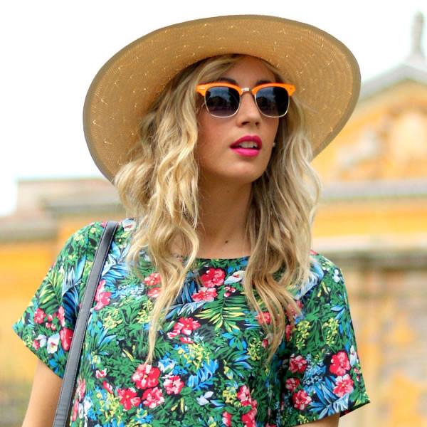Retro Pastel Half Frame Horned Rim Sunglasses 9264