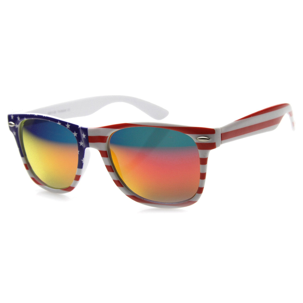 Festival USA Stars & Stripes Mirrored Lens Novelty Sunglasses 9960