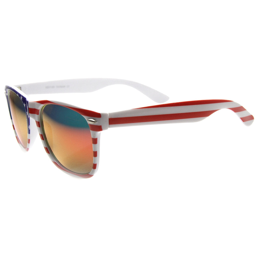Festival USA Stars & Stripes Mirrored Lens Novelty Sunglasses 9960