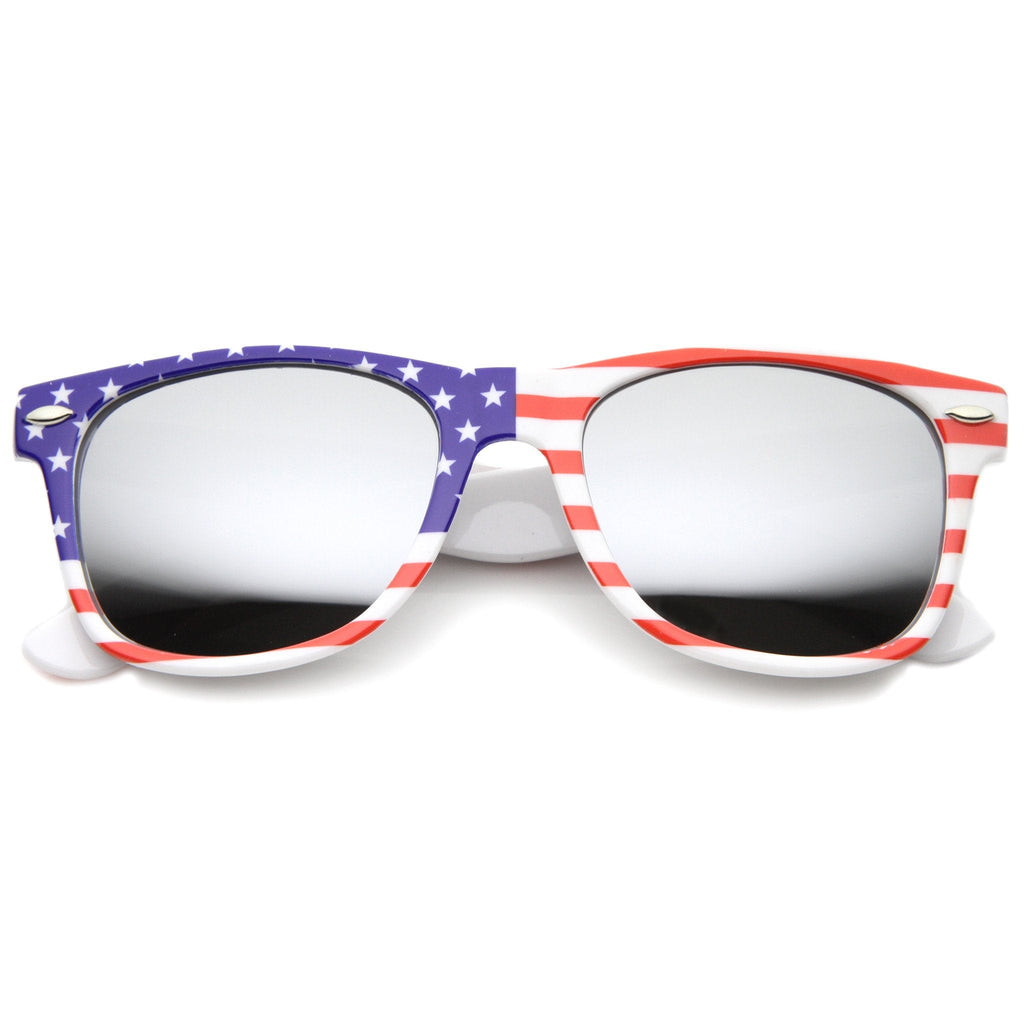 Festival USA Stars & Stripes Mirrored Lens Novelty Sunglasses 9960