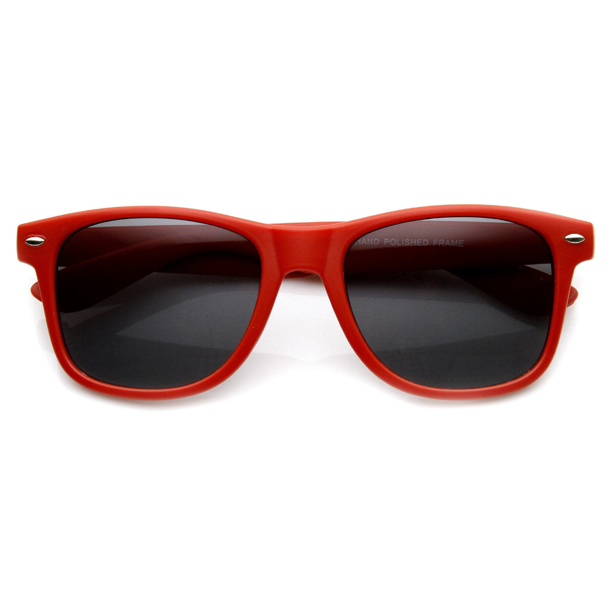 Retro Soft Rubberized Colorful Matte Horned Rim Sunglasses 9344