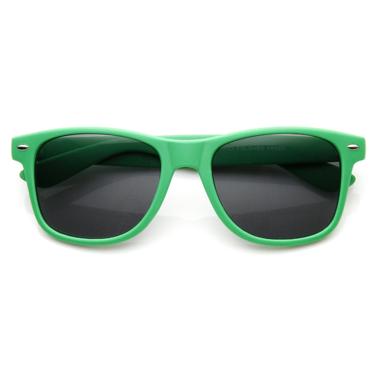 Retro Soft Rubberized Colorful Matte Horned Rim Sunglasses 9344