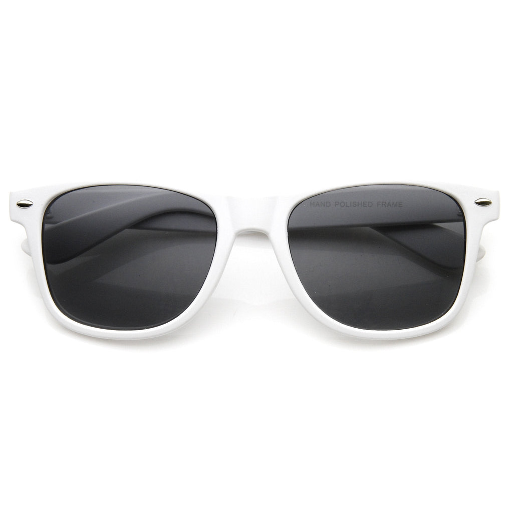 Retro Soft Rubberized Colorful Matte Horned Rim Sunglasses 9344
