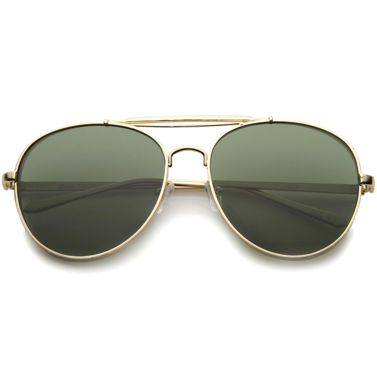 Modern Side Cover Flat Lens Aviator Sunglasses A253