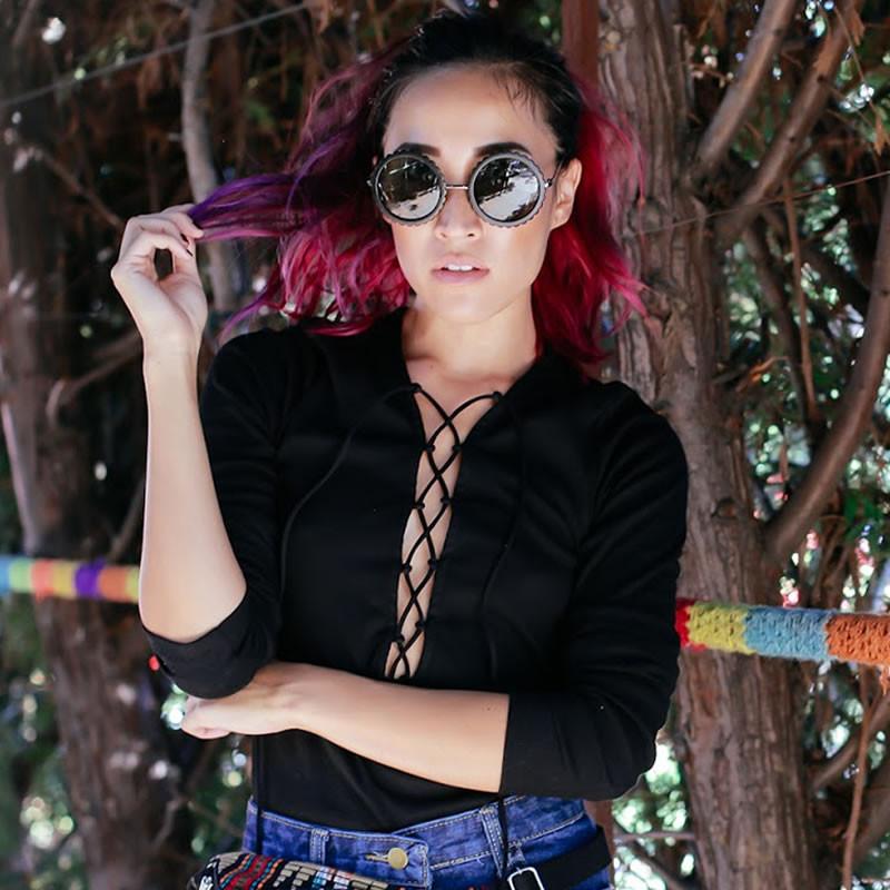 Women's Oversize Round Gear Etched Pattern Sunglasses 9626