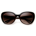 Womens Oversize Two Tone Cat Eye Sunglasses 9352