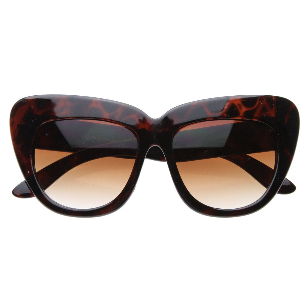 Designer Fashion Oversize Cat Eye Sunglasses 8300