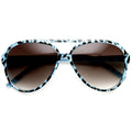 Womens Retro Colorful Cheetah Print Spotted Aviator Sunglasses 9392