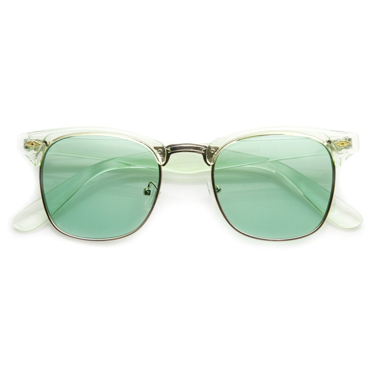 Eclectic Cute Pastel Pearl Color Half Frame Sunglasses 9430