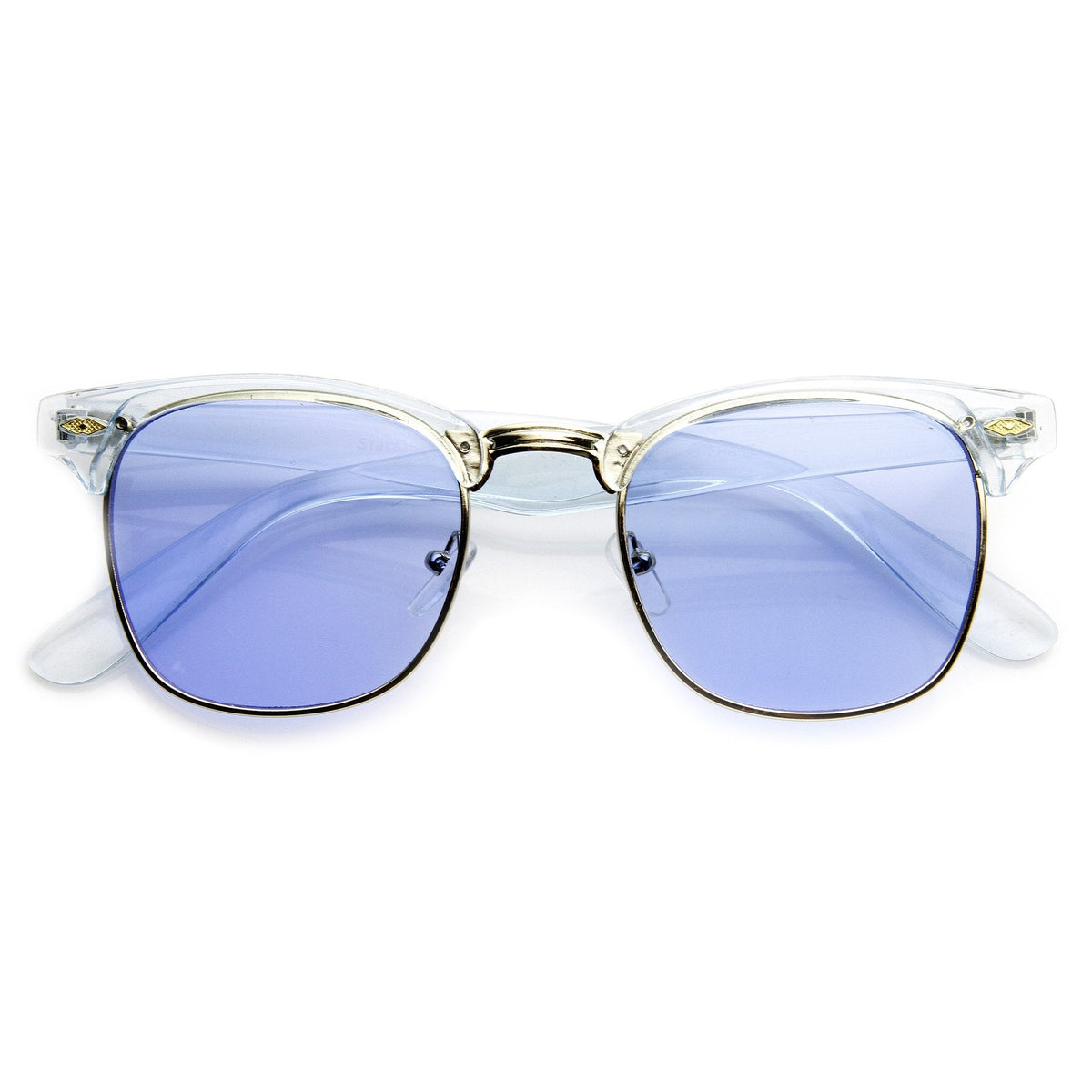 Eclectic Cute Pastel Pearl Color Half Frame Sunglasses 9430