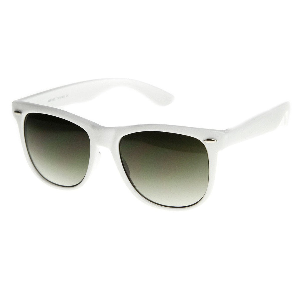 Trendy Large Retro Colorful Horned Rim Frame Sunglasses 8726